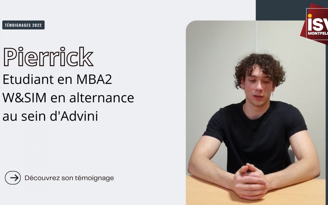 Pierrick – étudiant en MBA 2