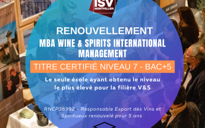 Le seul titre de niveau 7 (Bac+5) spécialisé dans les V&S