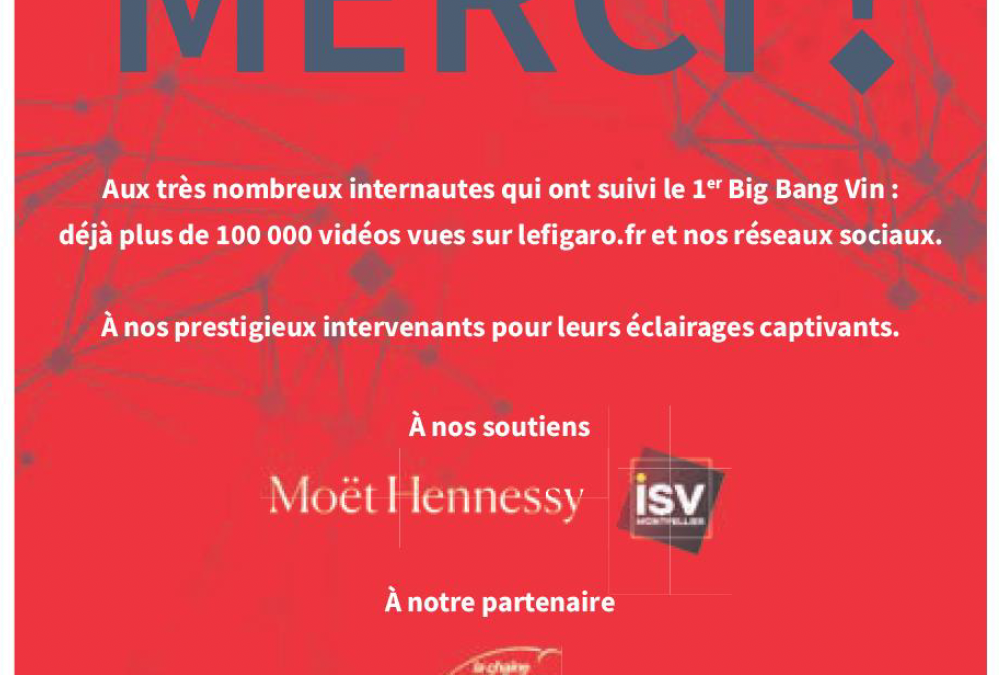 L’ISV partenaire du Big Bang du Vin Figaro